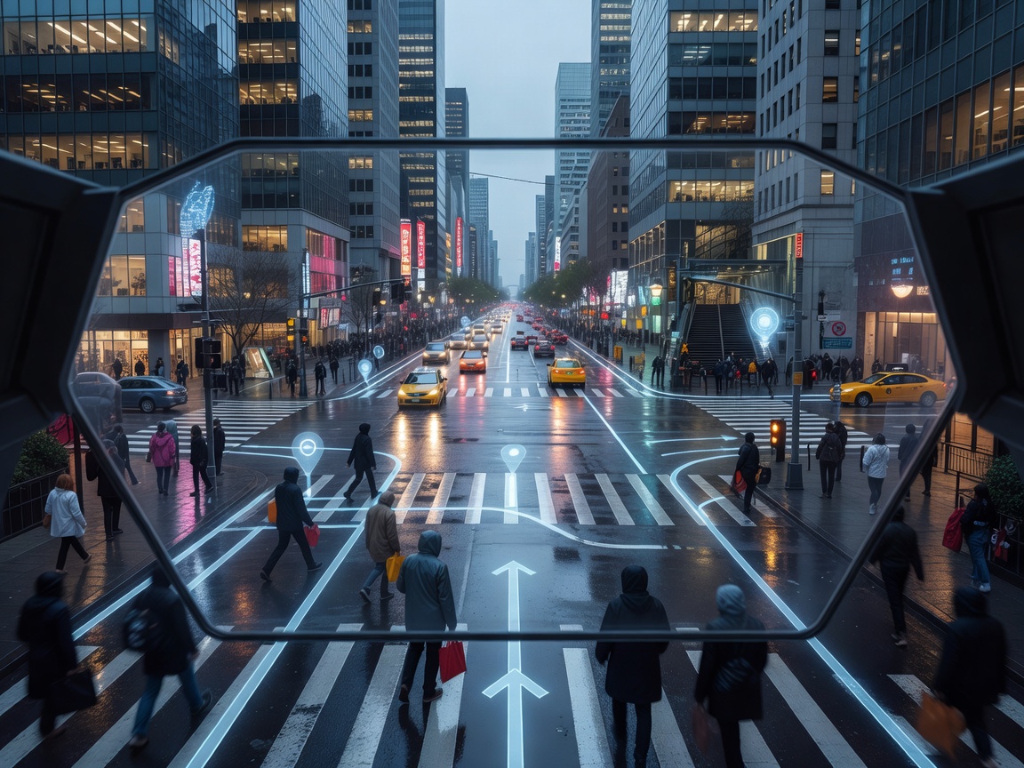 The Urban Commuter Navigation Layer showing heads-up optic overlays